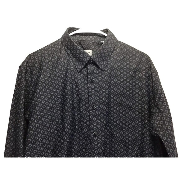 BREUER PARIS Men's Olive Greenish Gray Button Down Cotton Shirt Sz 17/43 - Picture 1 of 15